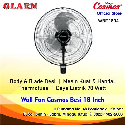 Jual Cosmos Kipas Angin Besi Dinding Inch Wall Fan Cosmos Wbf