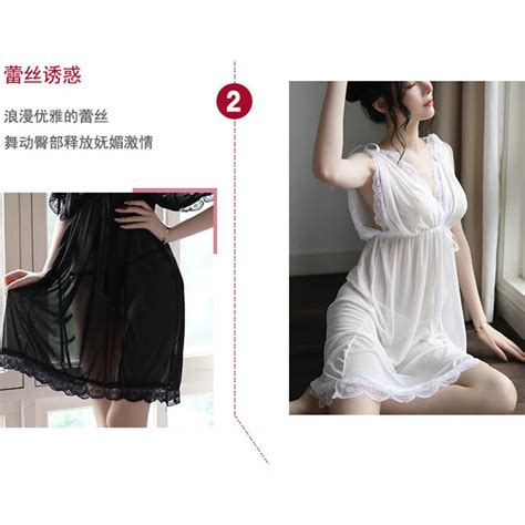 MAZE TRADING Deep V Comfortable Babydoll Dress Sexy Sleepwear Sexy Lingerie Nightwear Pyjamas