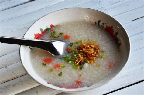 Desayuno Comida China Tradicional Congee De Avena De Arroz Para