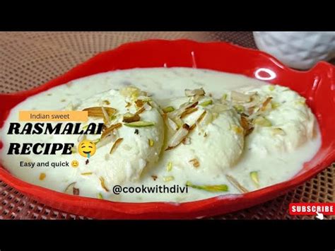 Quick Easy Rasmalai Traditional Indian Sweet Delicious Rasmalai