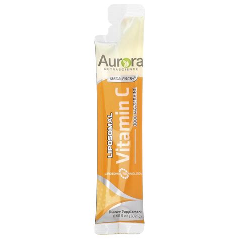 Aurora Nutrascience Mega Pack Liposomal Vitamin C 3 000 Mg 32 Packs