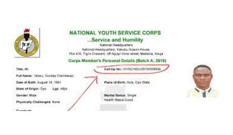 How To Check And Print NYSC Call Up Number