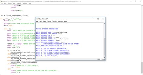 Student Management System In Python With Source Code Free Source Code