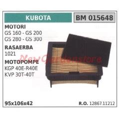 Filtro De Aire Kubota Motor Gs Segadora