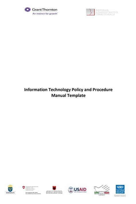 Procedure Manual Template | Free Word Templates