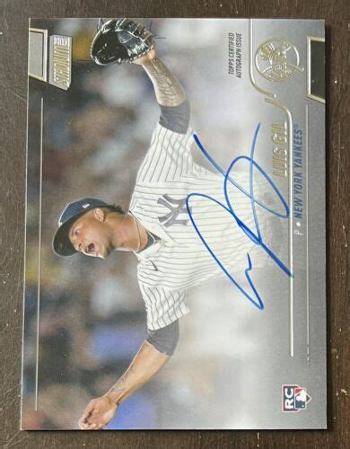 Topps Stadium Club Luis Gil Auto Yankees Autograph Rookie Rc Ebay