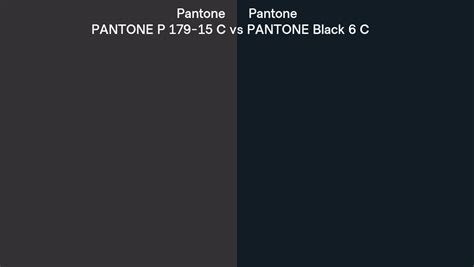 Pantone P 179 15 C Vs Pantone Black 6 C Side By Side Comparison