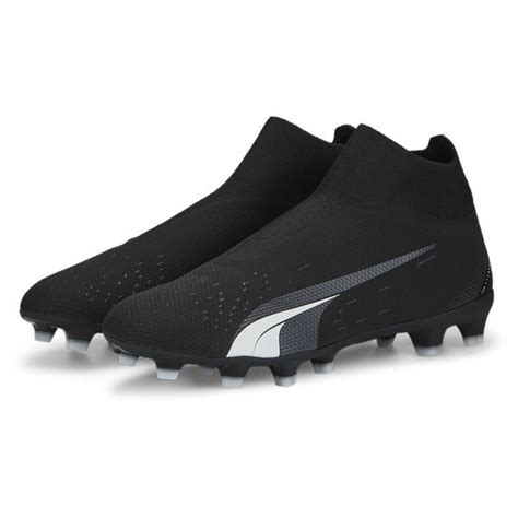 Puma Ultra Match Laceless Fg Ag Eclipse Noir Blanc