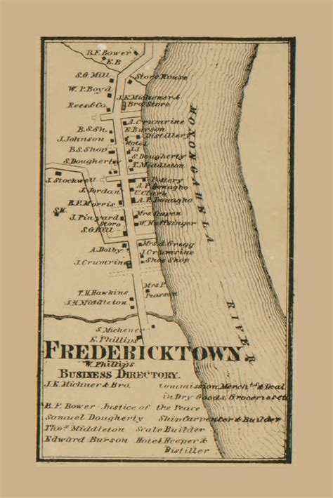 Frederickstown Village East Bethlehem Township Pennsylvania 1861 Old