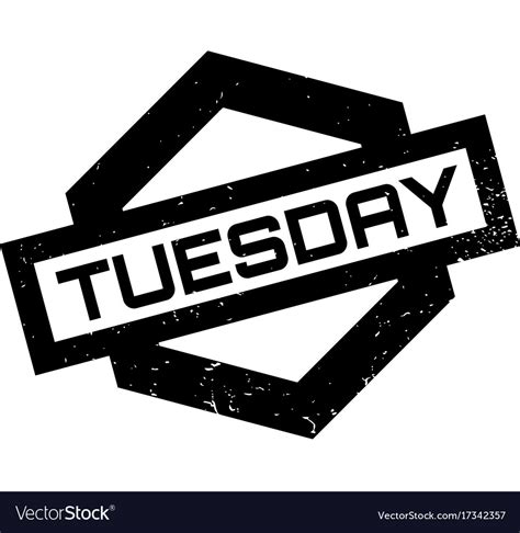 Tuesday Rubber Stamp Royalty Free Vector Image