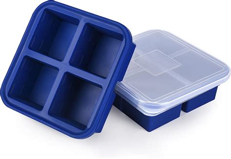 Kinggrand Kitchen Cup Silicone Freezer Tray With Lid Pack Make