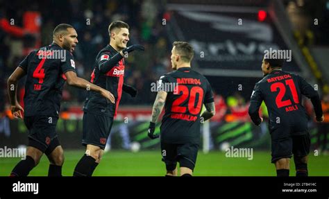 Leverkusen Germany 03rd Dec 2023 Torjubel Jonathan Tah Leverkusen