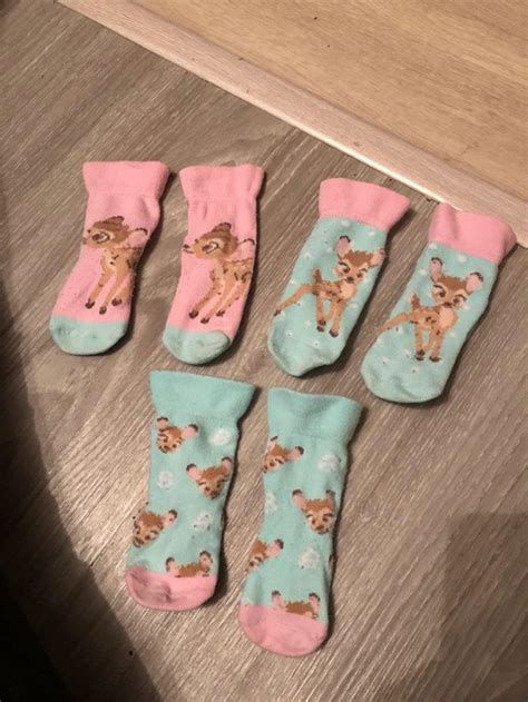 Lot Paires Chaussette Bambi Disney Mois Beebs