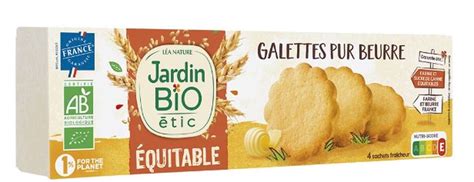 Biscuits Galettes Pur Beurre BIO Jardin Bio 130 G Bam Courses