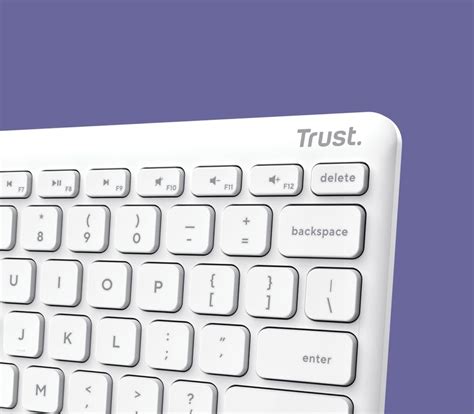 Trust Lyra Wireless Keyboard Mouse Set White