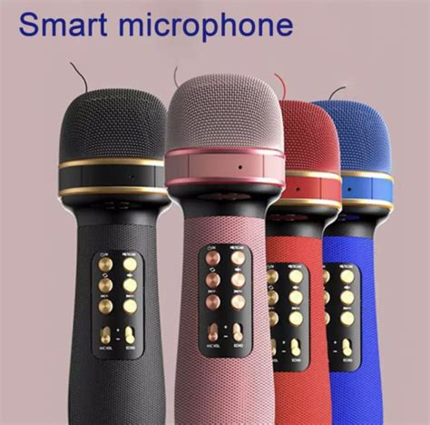 WS898 Double Speaker Wireless Bluetooth Microphone Audio Speaker 2 In 1