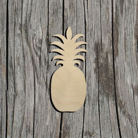 Pineapple Laser Cut Out Unfinished Wood Shape Craft Supply Craft