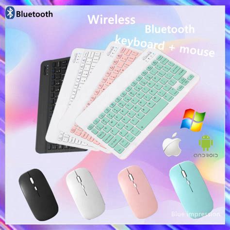 Inch Wireless Bluetooth Keyboard And Mouse Set For Tablet Laptops