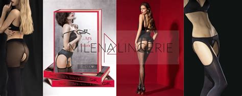 Collant Aperti A Giarrettiera Milena Lingerie