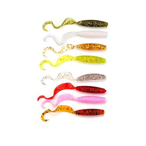 Aliexpress Buy 10pcs Lot 2 5g 70mm Curly Tail Soft Lure Long