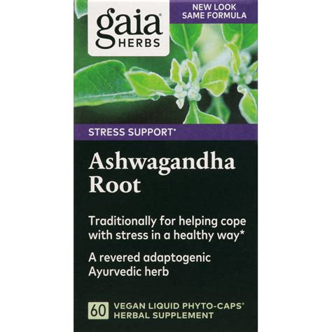 Gaia Herbs Ashwagandha Root Vegan Liquid Phyto Caps Each Delivery