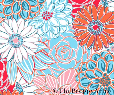 Preppy Pattern Backgrounds Blue