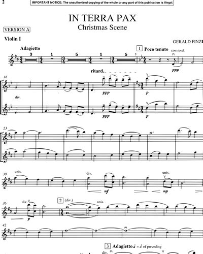 In Terra Pax Reduced First Version Op Double Bass Sheet Music By