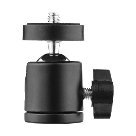 Owsoo 1pc Mini Swivel Ball Head Tripod Head 360 Degree Rotating Mount Base Adapter With