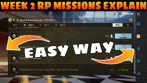 C S M Week Royal Pass Mission Explained Bgmi Week All Rp