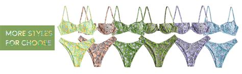 ZAFUL Zweiteiliger Bikini Set Blumenmuster Hoch Geschnitt Bikini Mit