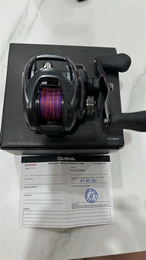 Daiwa Tatula 300HS 7.1:1, Sports Equipment, Fishing on Carousell
