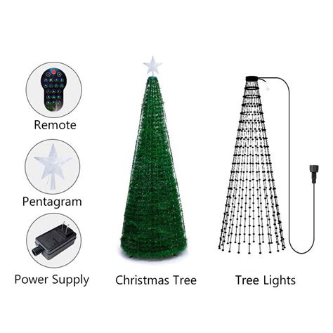 Bluetooth Color Changing LED Christmas Tree Lights With Remote