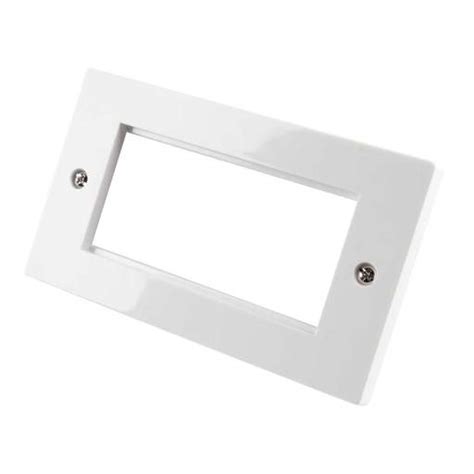 Emitex 2 Gang 4 Euro Module Face Plate EM01 009 CEF