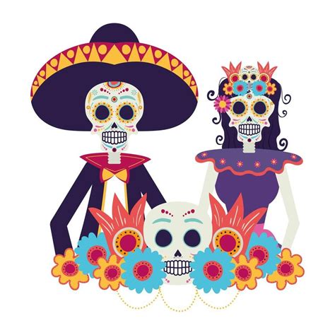 Descargar Personajes De Pareja De Mariachis Y Catrina Gratis En