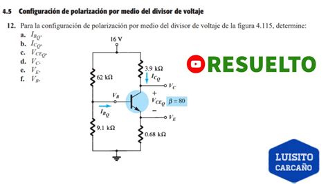 Configuración de polarización por medio del divisor de voltaje