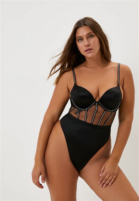 Боди Victoria s Secret TEDDY LINGERIE цвет черный RTLABZ276901 купить в интернет магазине