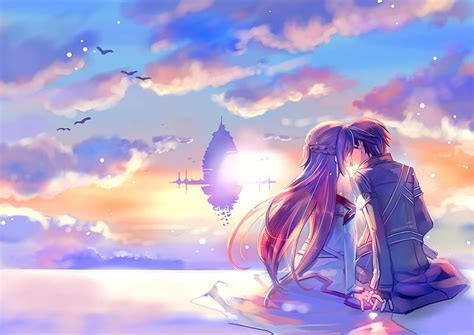 1920x1080px 1080p Free Download Kirito And Asuna Kiss Kirito Anime