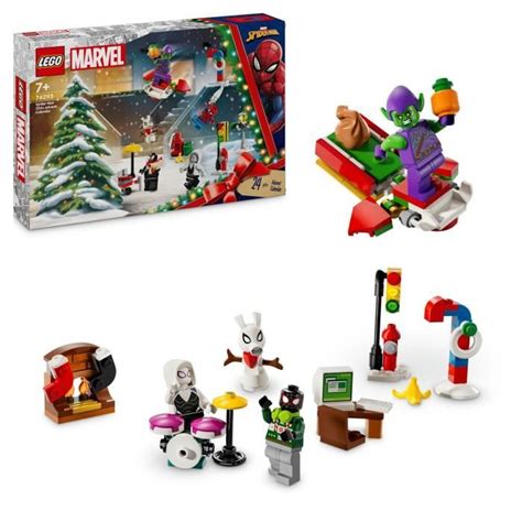 LEGO Marvel 76293 Calendrier De LAvent Spider Man 2024 Cadeau