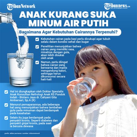 Tips Agar Anak Rajin Minum Air Putih Foto Tribunnews