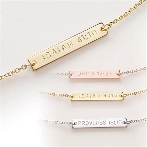 Bible Verse Necklace Christian Necklace Faith Necklace Bible Verse