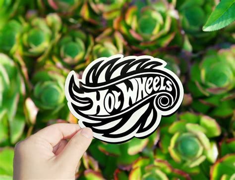 Pc Hot Wheels Logo Vinyl Sticker Stickers For Tablets Laptop Wall Windows Bumper Water Bottle