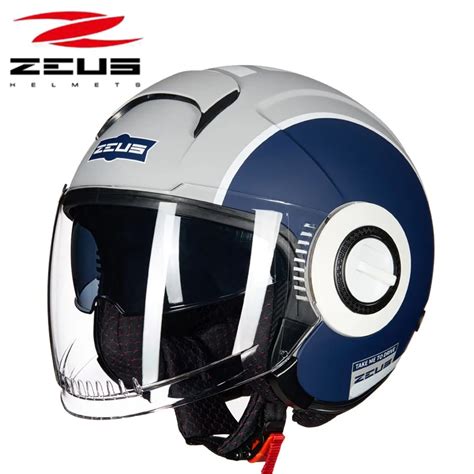 Мужской мотоциклетный шлем ZEUS Electric, шлем с открытым лицом и ...