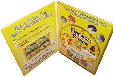 Friendly Songs Personalized Cd Kit Personalized Story Books Canada