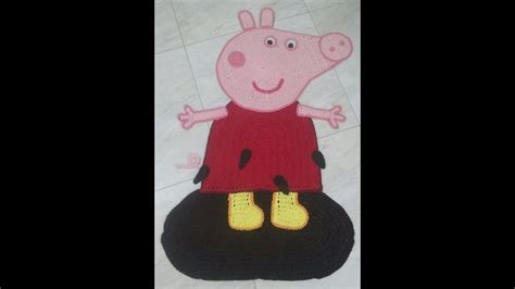 ArtêDaLê Crochê Video Aula Passo a Passo Tapete da Peppa Pig Parte 1