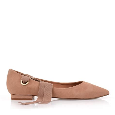 Sapatilha Nobuck Nude UZA Shoes Sapatos Femininos