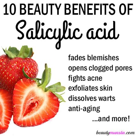 10 Beauty Benefits Of Salicylic Acid For Skin Beautymunsta