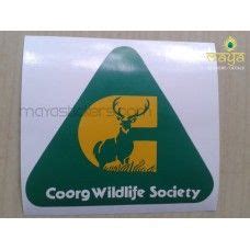 Coorg Wildlife Logo Custom Design Sticker For Cars Bikes Laptops