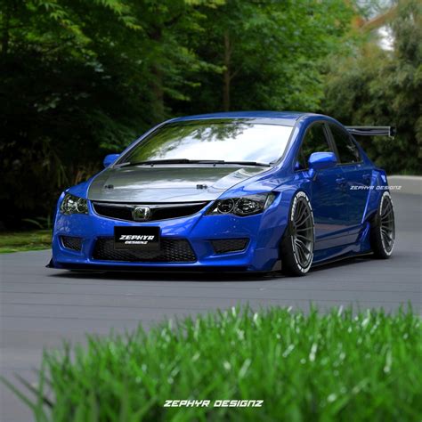 Artstation Honda Civic Fd2 Concept Widebody Render