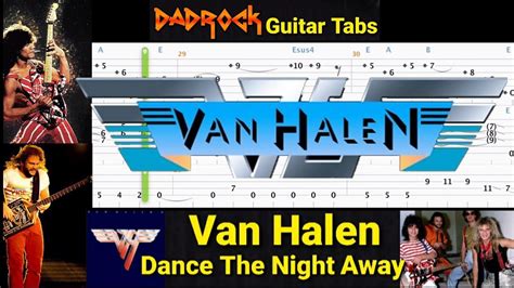 Dance The Night Away Van Halen Guitar Bass Tabs Lesson Youtube