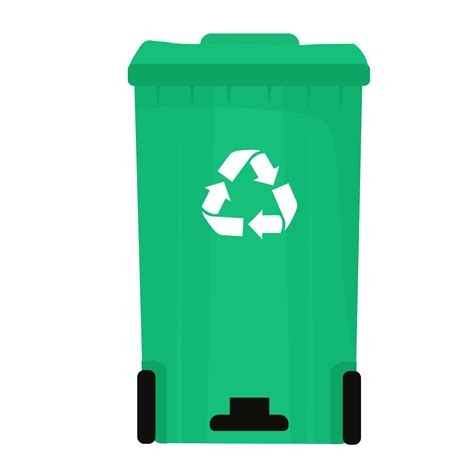 Ilustraci N De Stock De Vector De Contenedor De Basura Cerrado Verde